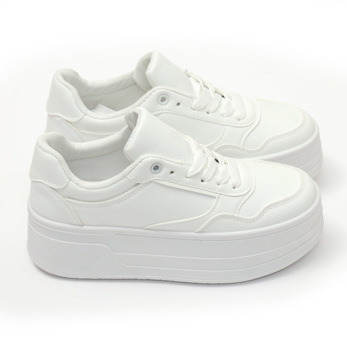 Sneakers in simil pelle platform- Art.77716