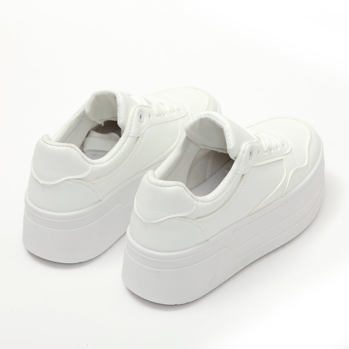 Sneakers in simil pelle platform- Art.77716