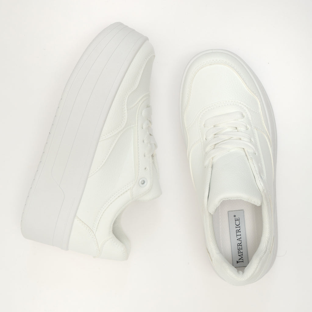 Sneakers in simil pelle platform- Art.77716