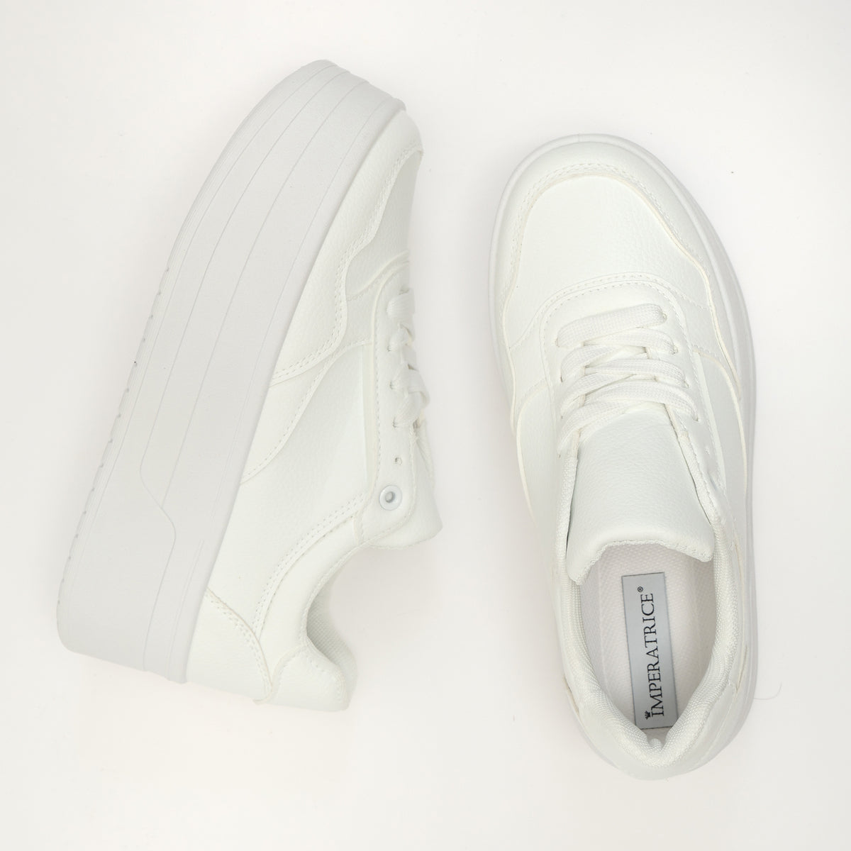 Sneakers in simil pelle platform- Art.77716