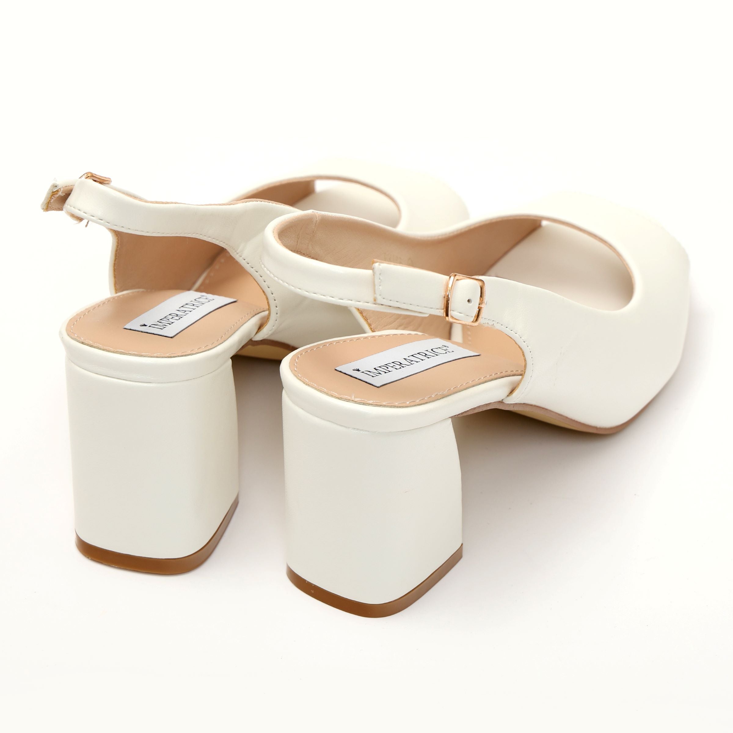 Sandali in simil pelle con tacco comodo quadrato- Art.BK006