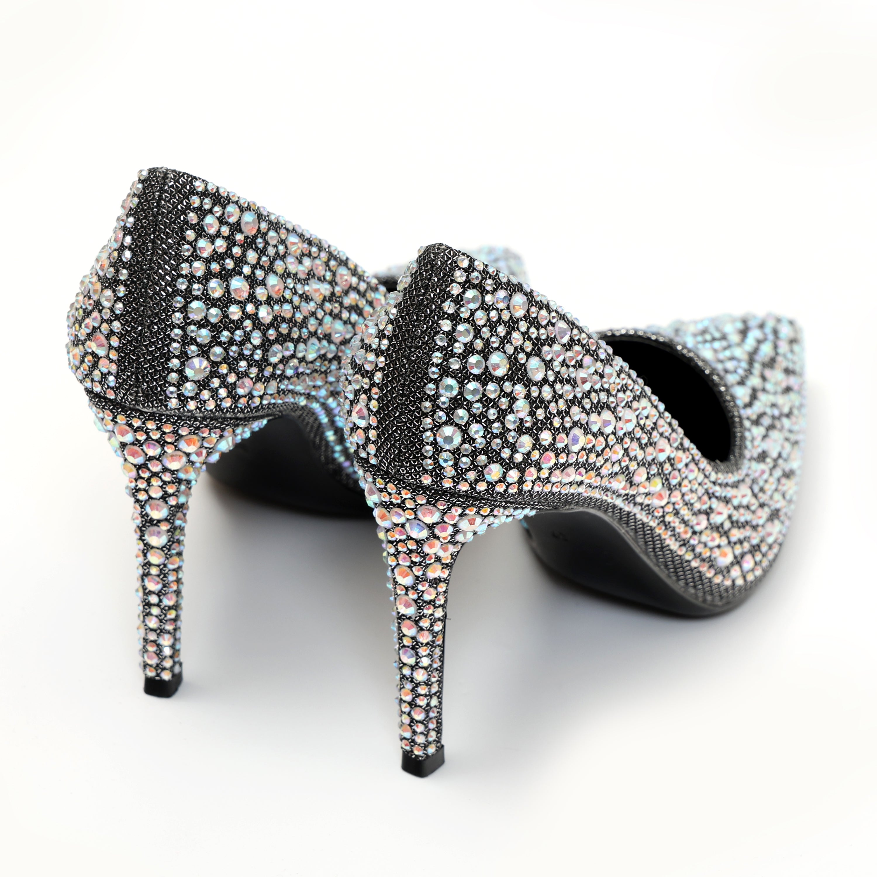 Dècolletè in simil pelle ricoperti di strass- Art.SP537
