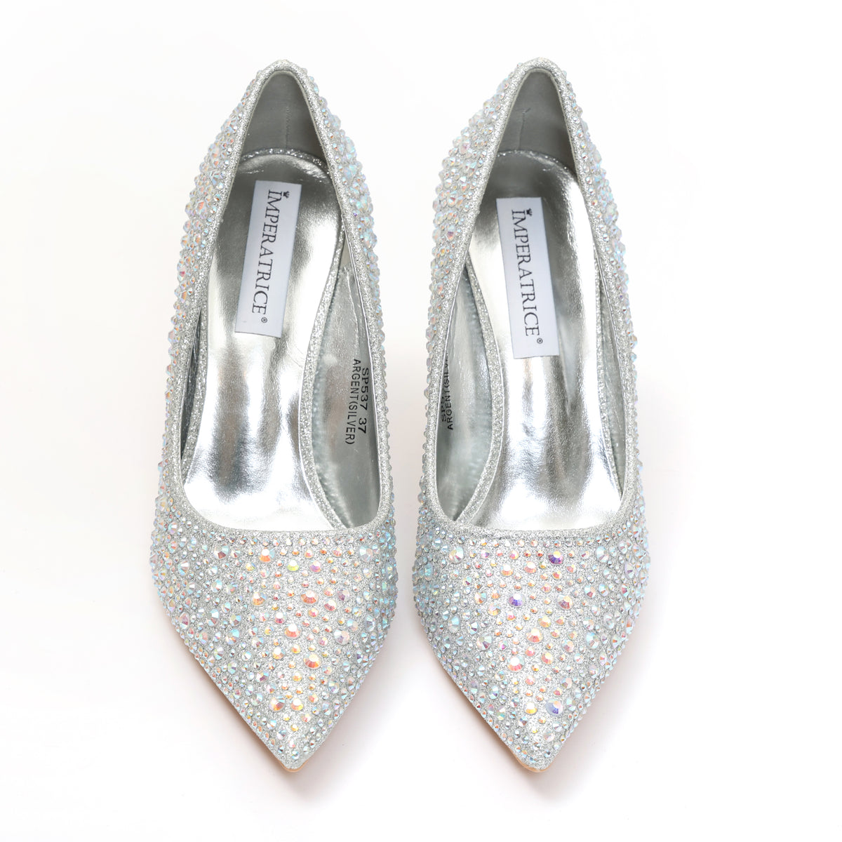 Dècolletè in simil pelle ricoperti di strass- Art.SP537