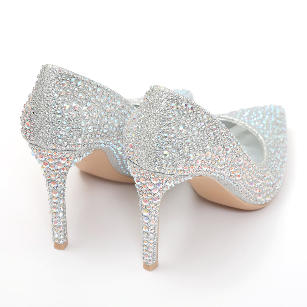 Dècolletè in simil pelle ricoperti di strass- Art.SP537
