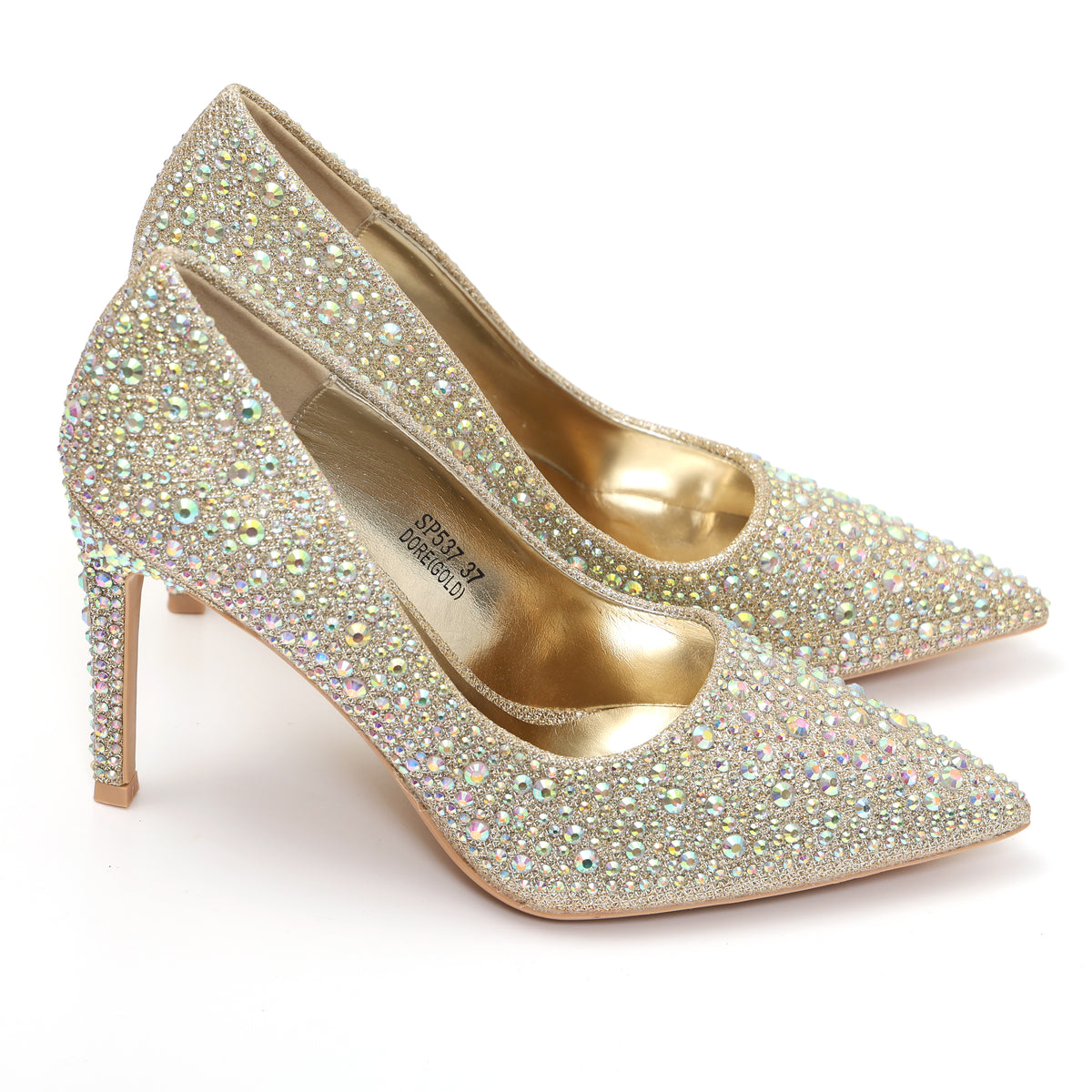 Dècolletè in simil pelle ricoperti di strass- Art.SP537