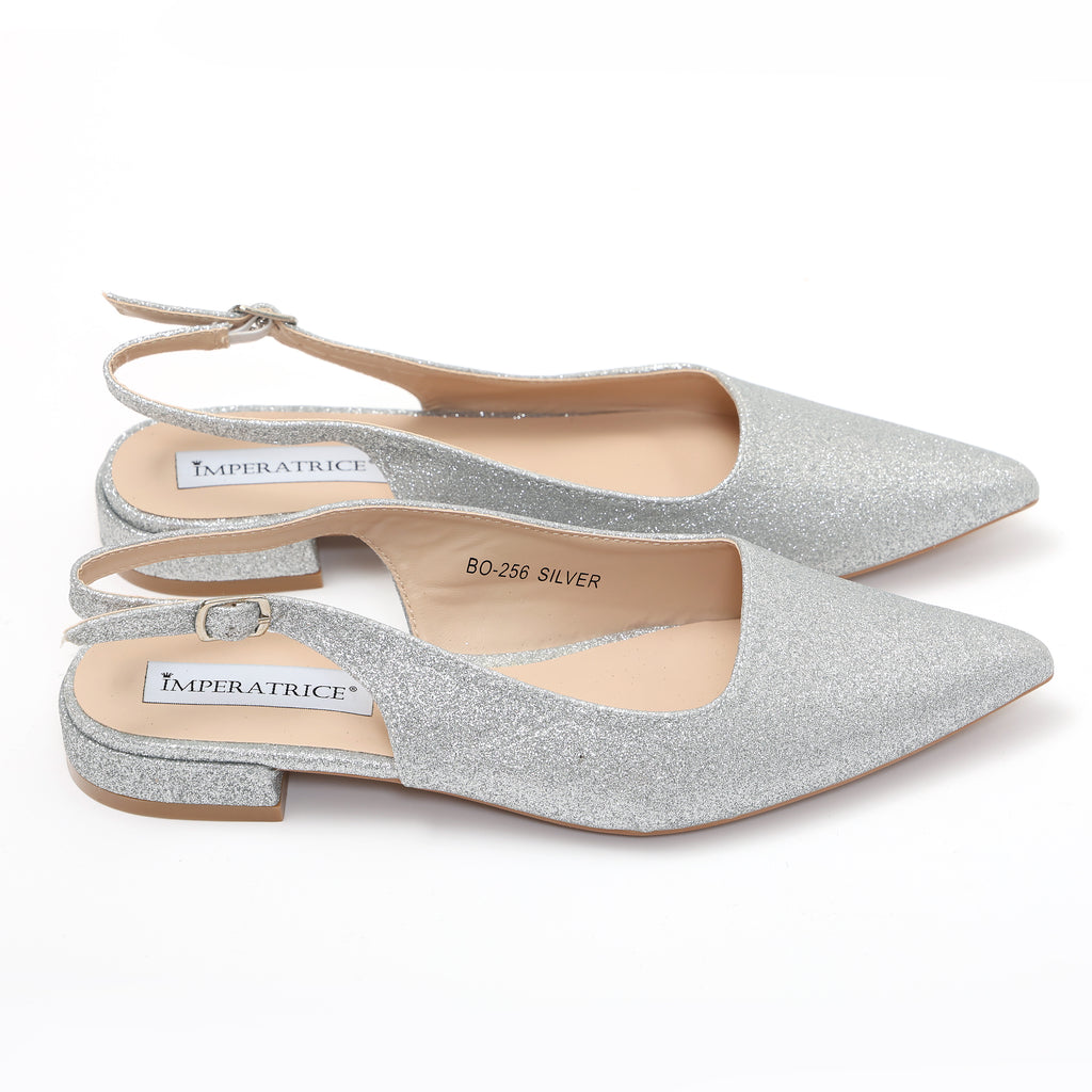 Ballerine slingback in simil pelle brillantinate- Art.BO256