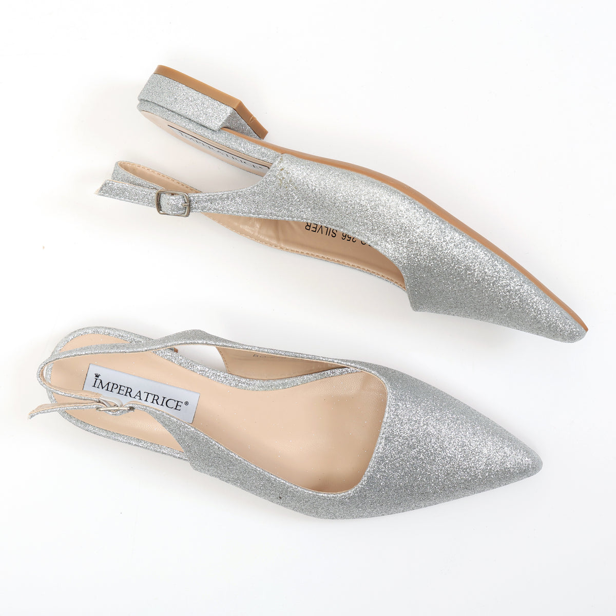 Ballerine slingback in simil pelle brillantinate- Art.BO256