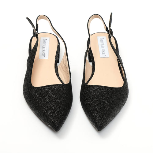 Ballerine slingback in simil pelle brillantinate- Art.BO256