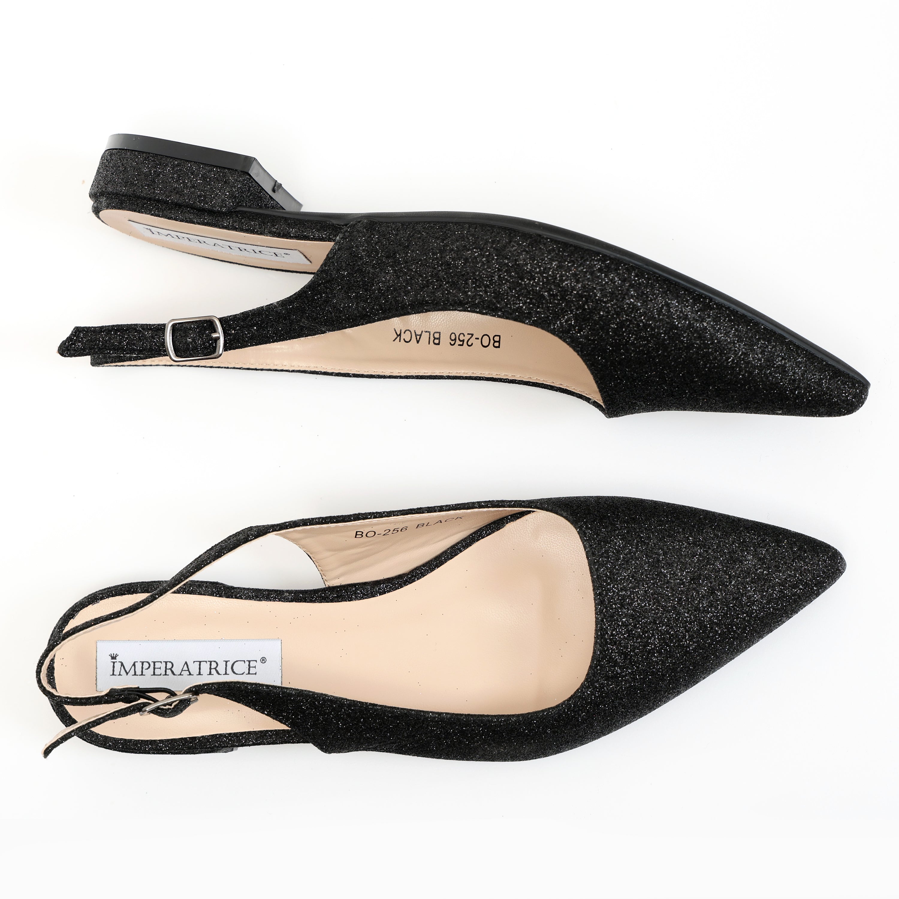 Ballerine slingback in simil pelle brillantinate- Art.BO256