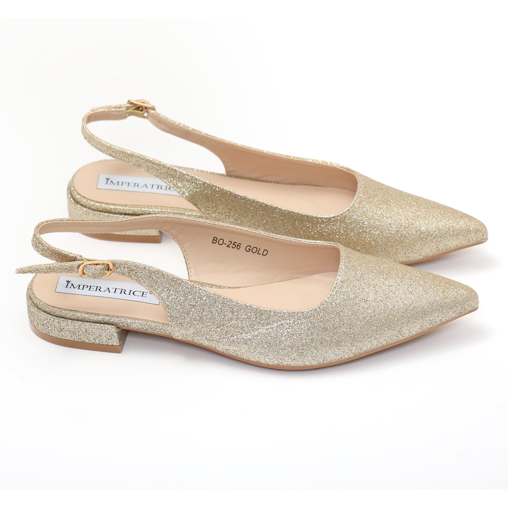 Ballerine slingback in simil pelle brillantinate- Art.BO256
