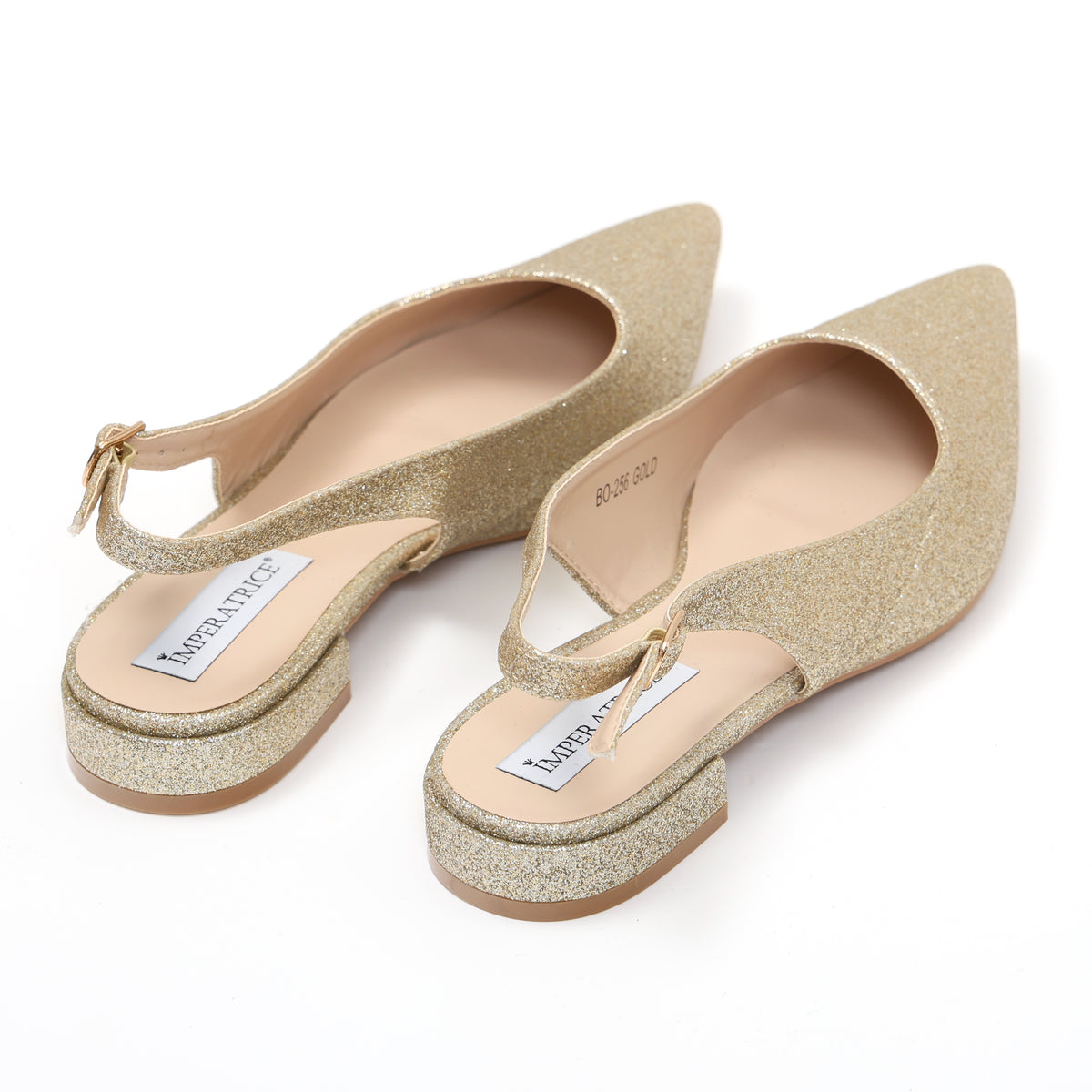 Ballerine slingback in simil pelle brillantinate- Art.BO256