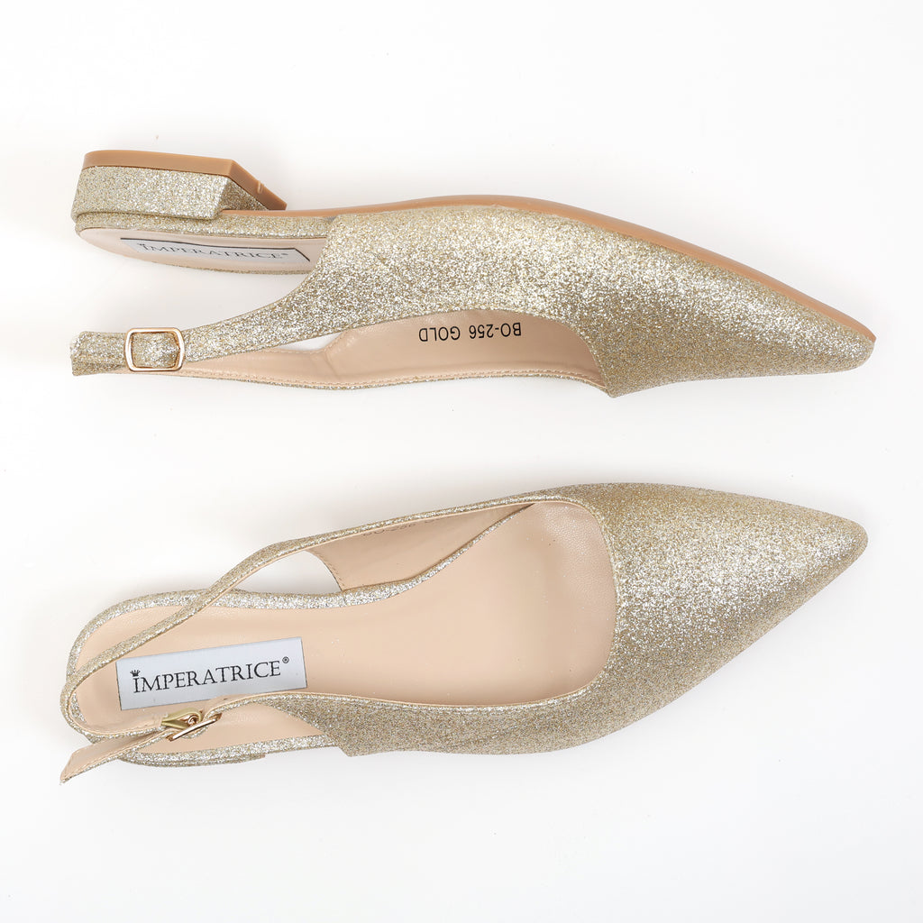 Ballerine slingback in simil pelle brillantinate- Art.BO256