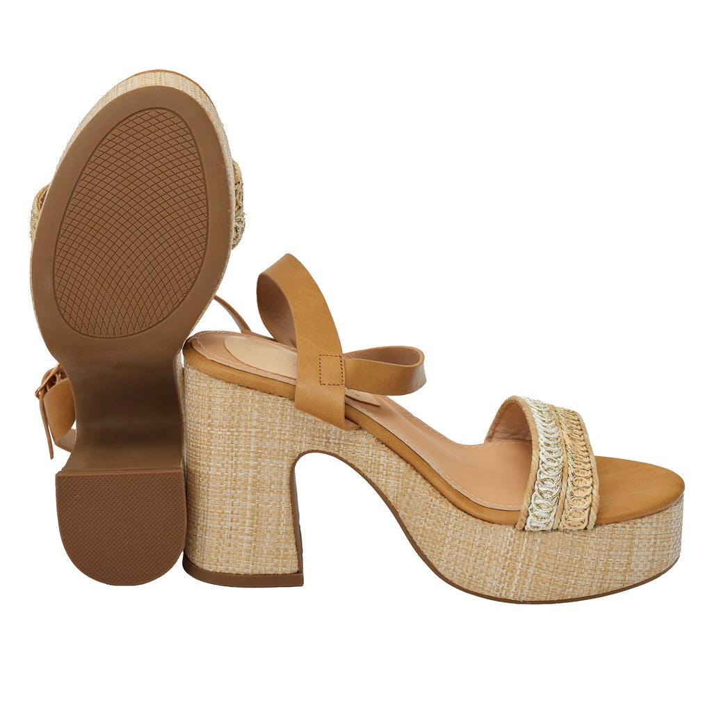 Sandali cinturino - tacco 11,0 cm - plateaux 4,0 cm -Art.BK574
