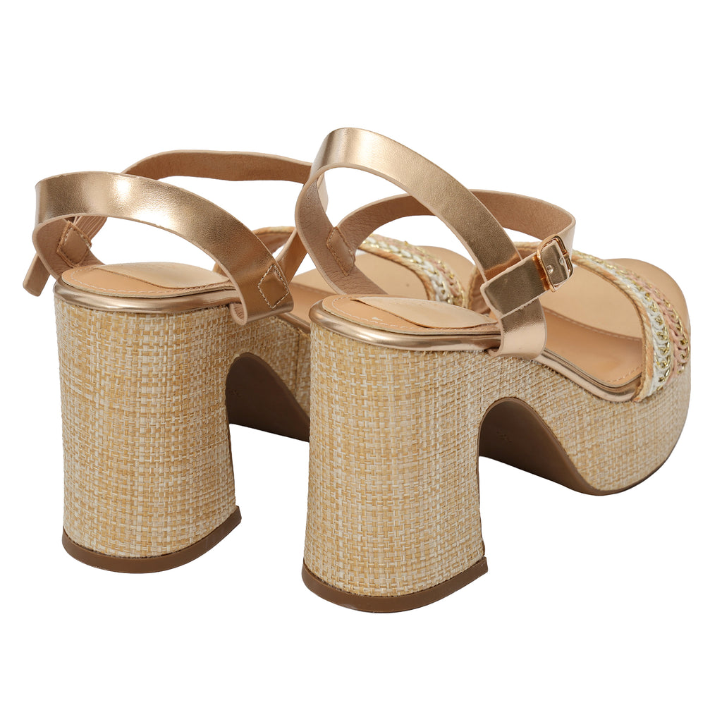 Sandali cinturino - tacco 11,0 cm - plateaux 4,0 cm -Art.BK574