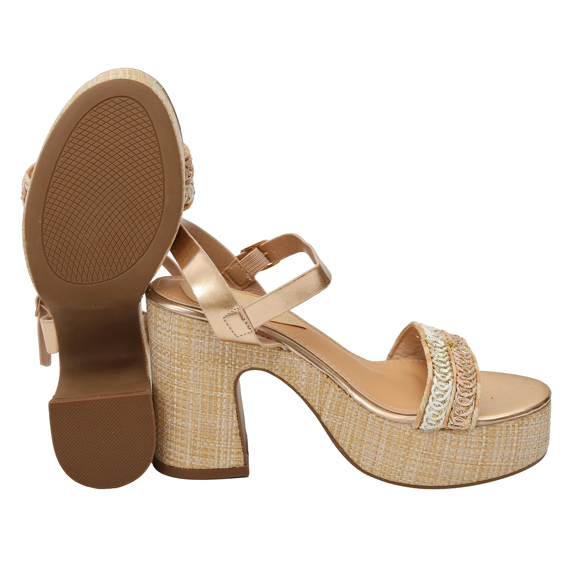 Sandali cinturino - tacco 11,0 cm - plateaux 4,0 cm -Art.BK574