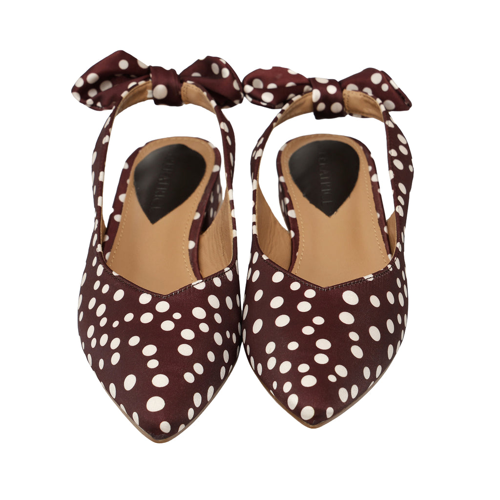 Ballerine pois - tacco 3,0 cm -Art.CL080