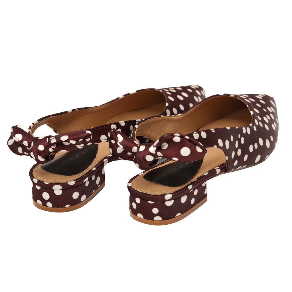 Ballerine pois - tacco 3,0 cm -Art.CL080