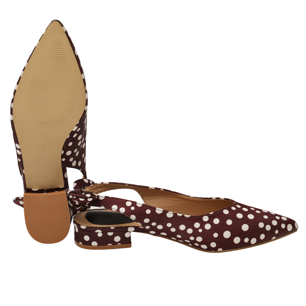 Ballerine pois - tacco 3,0 cm -Art.CL080