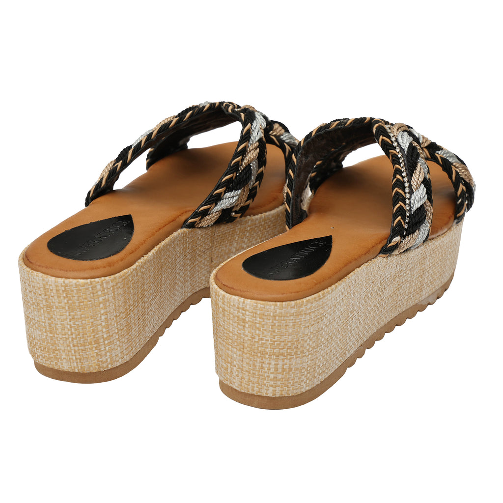 Ciabatta - tacco 6,5 cm - plateaux 4,0 cm -Art.BK578