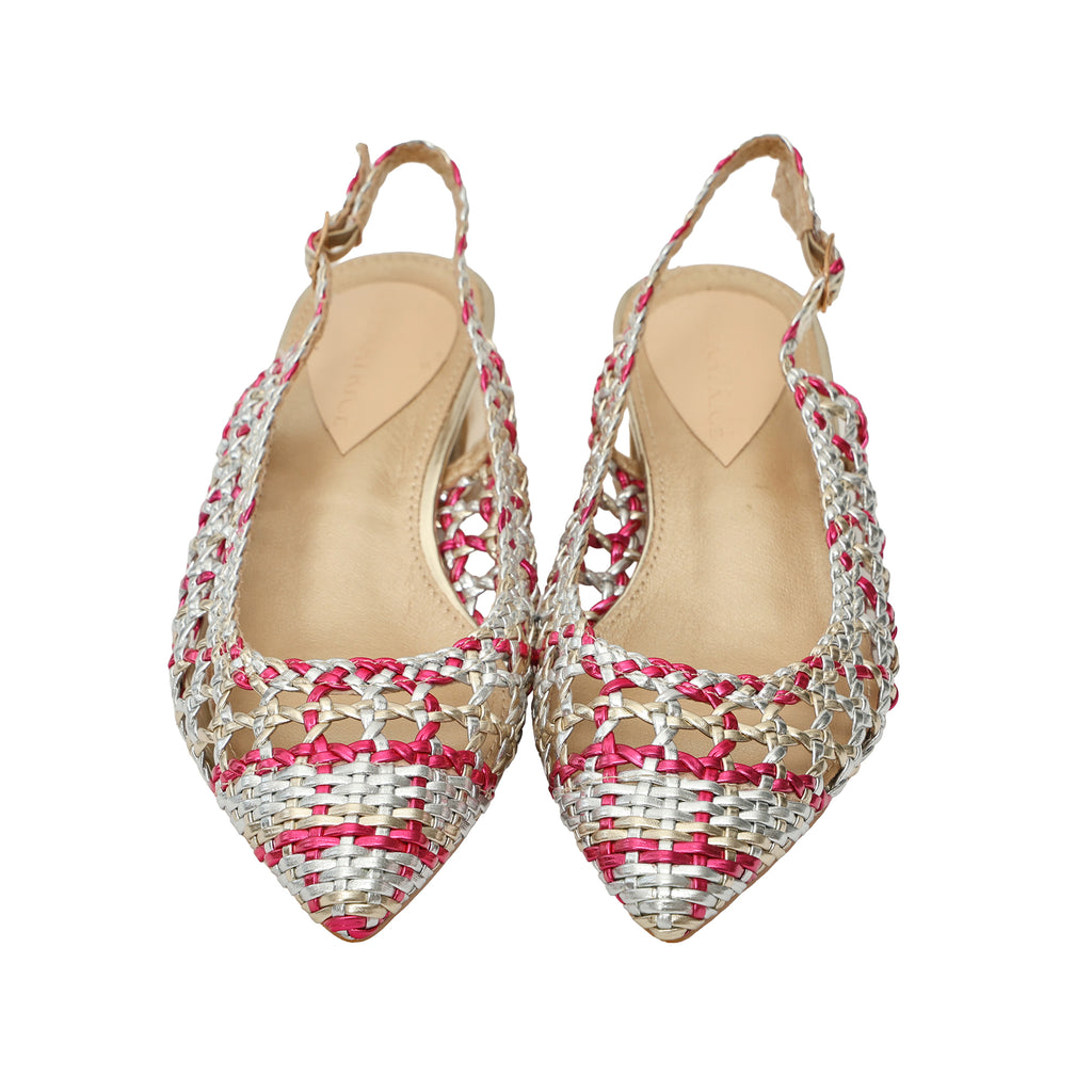 Sandali intreccio - tacco 4,5 cm -Art.BK560