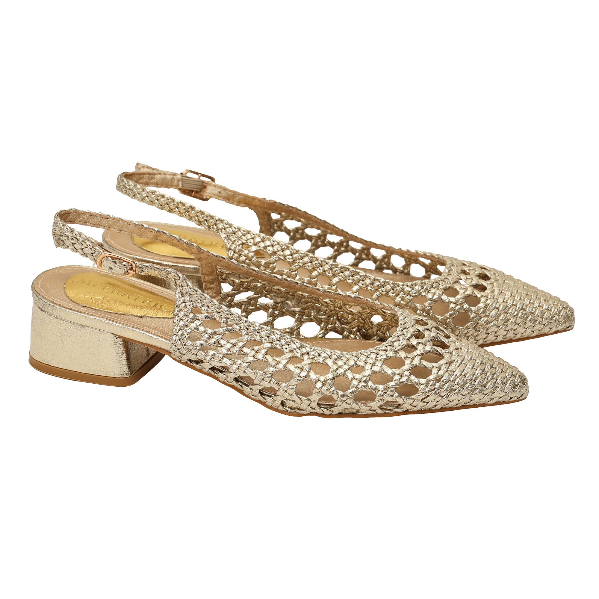Sandali intreccio - tacco 4,5 cm -Art.BK560