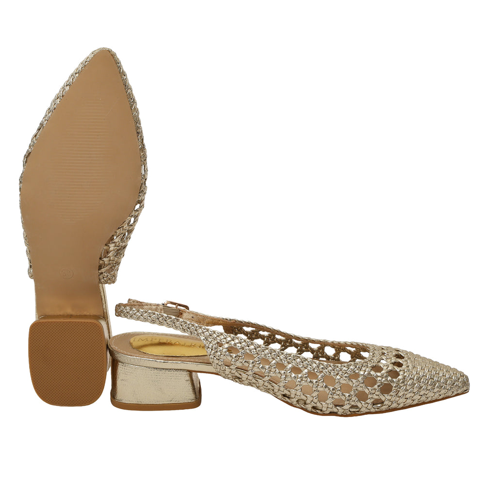 Sandali intreccio - tacco 4,5 cm -Art.BK560
