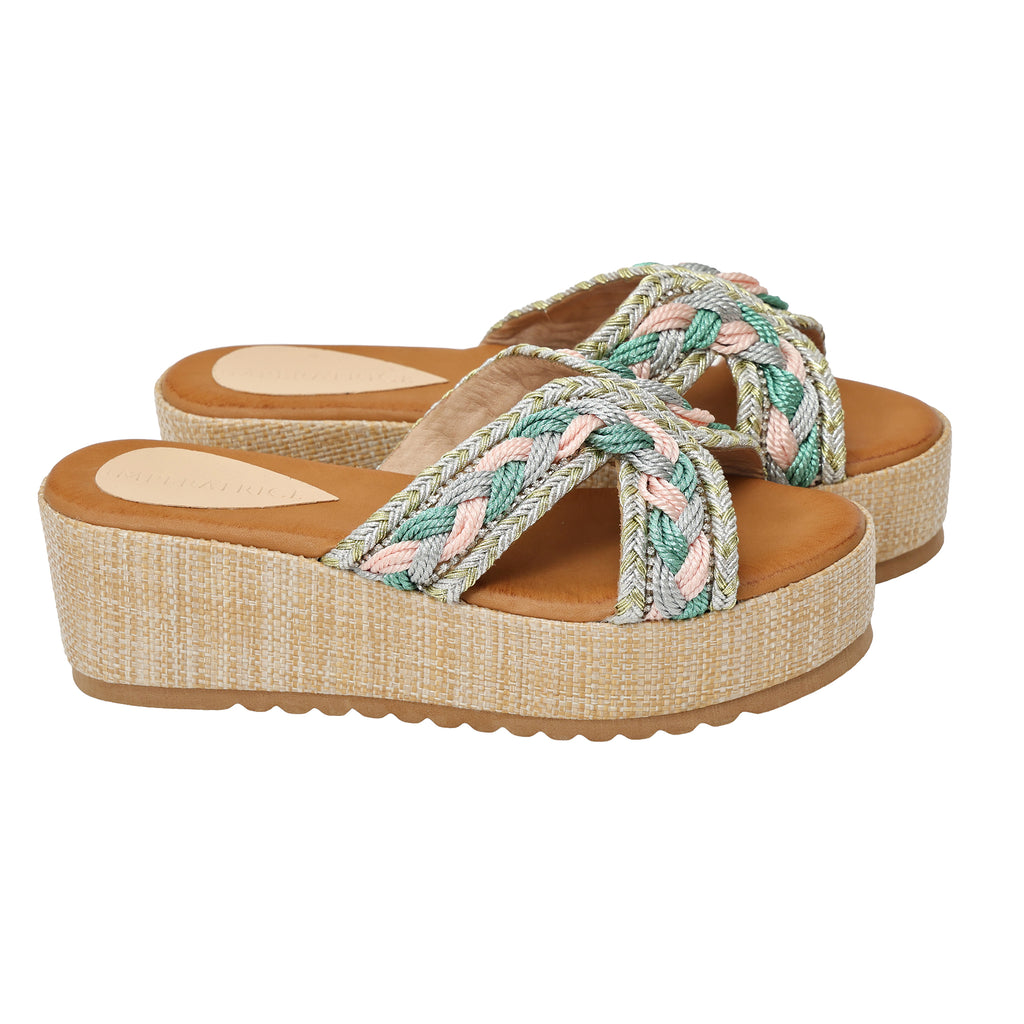 Ciabatta - tacco 6,5 cm - plateaux 4,0 cm -Art.BK578