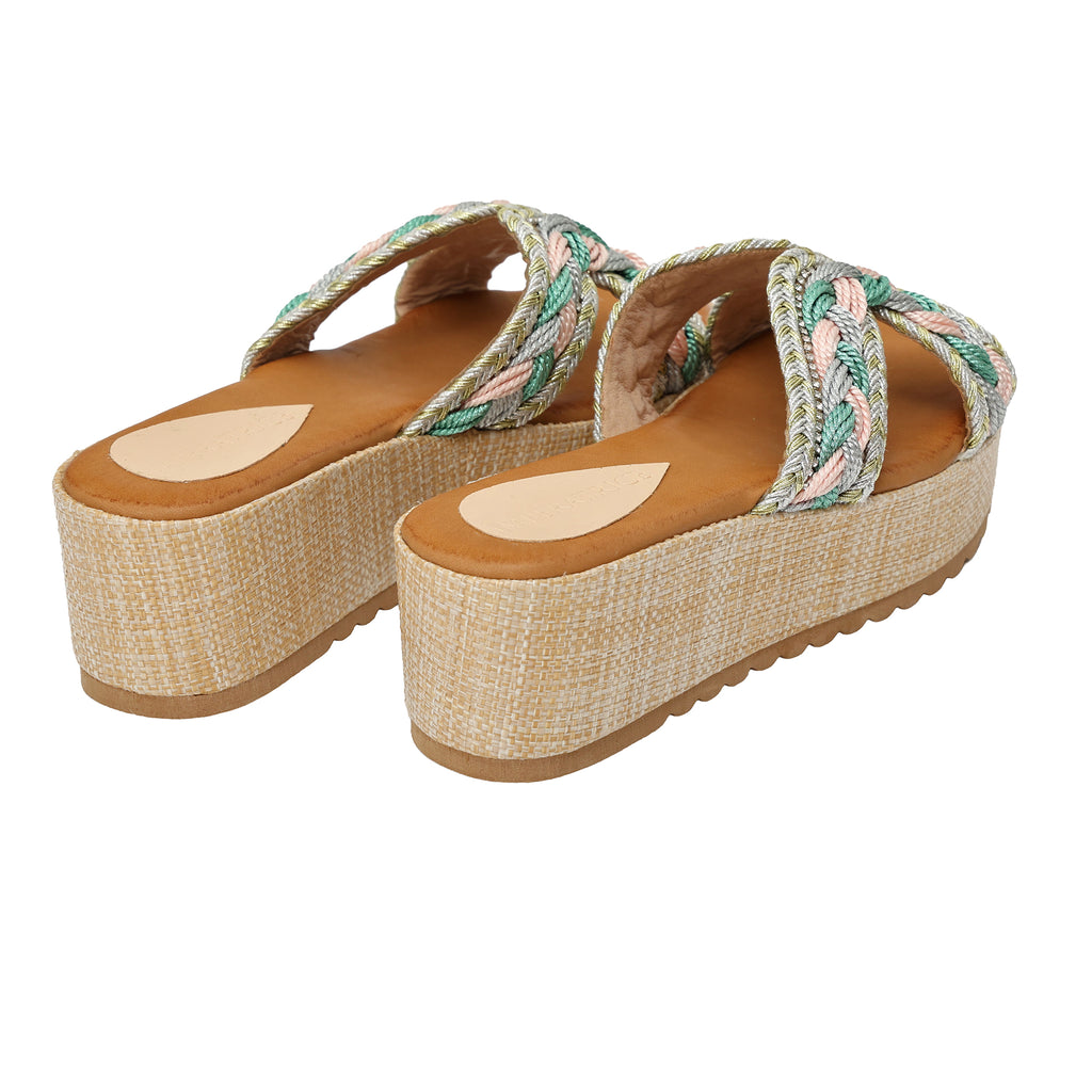 Ciabatta - tacco 6,5 cm - plateaux 4,0 cm -Art.BK578
