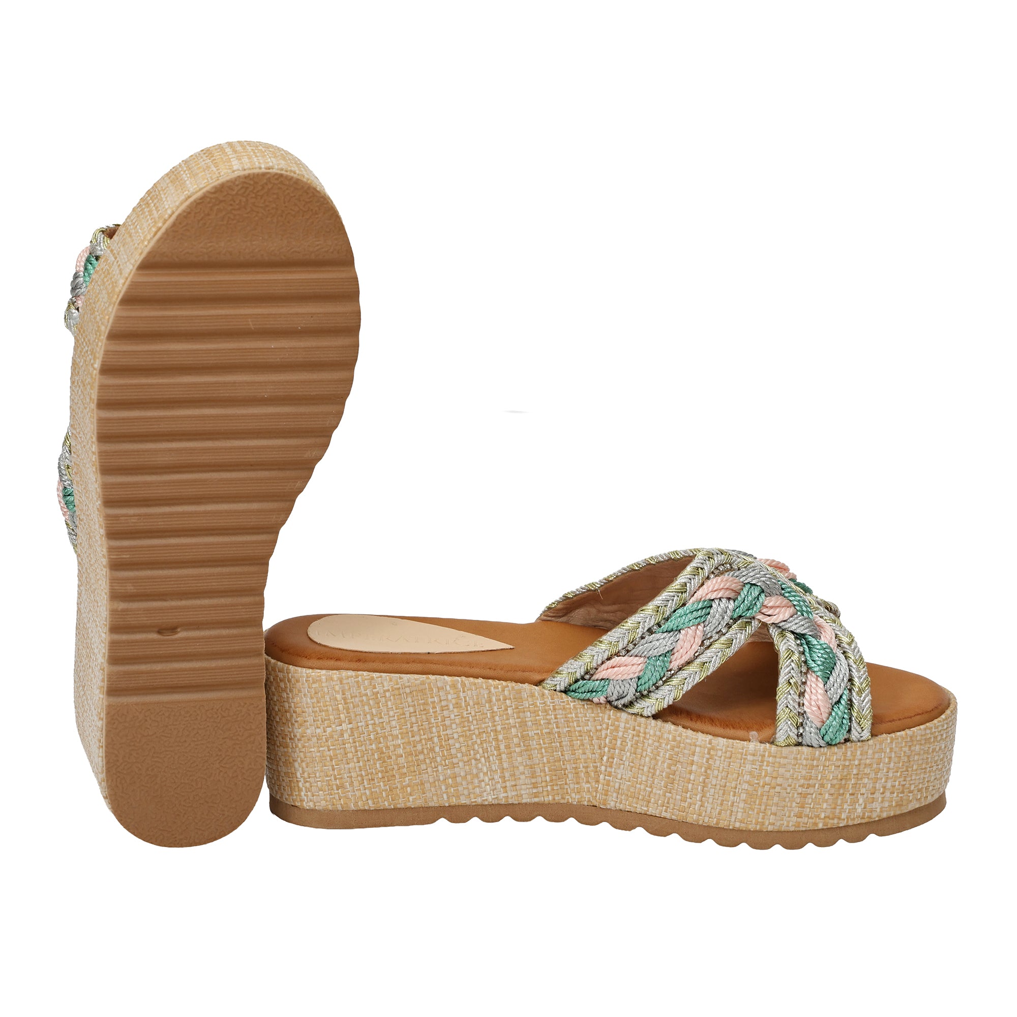 Ciabatta - tacco 6,5 cm - plateaux 4,0 cm -Art.BK578