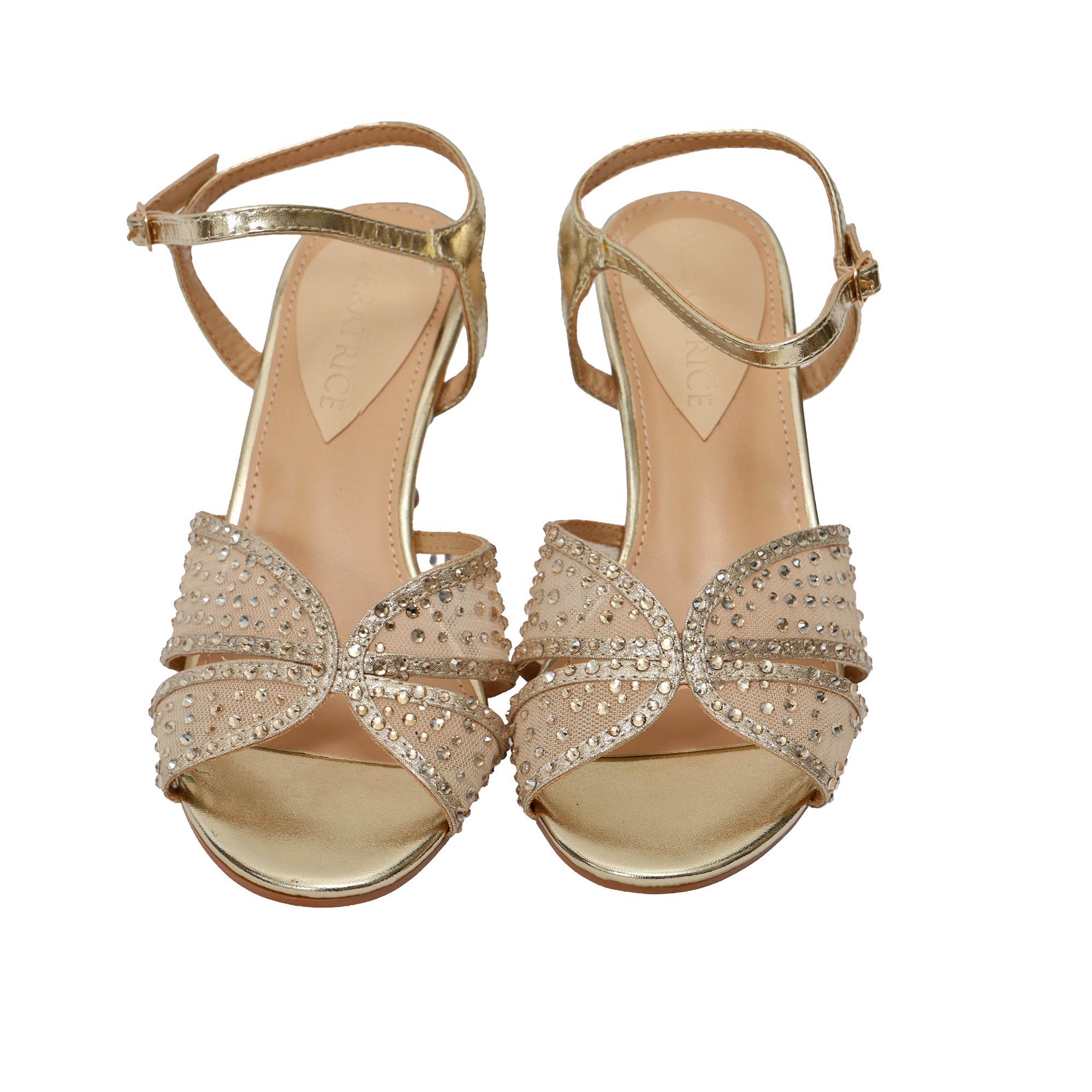 Sandali con strass - tacco 8,0 cm -Art.CL615