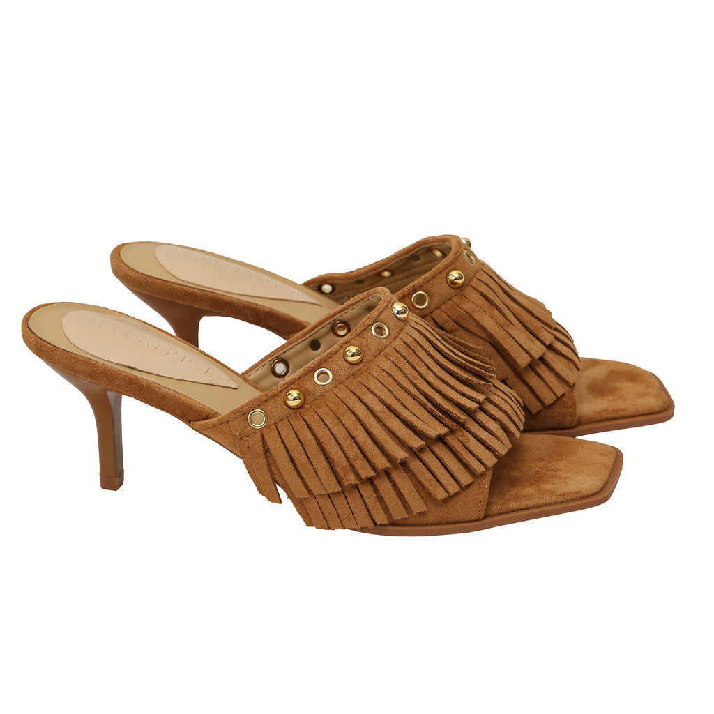 Sandali frange  - tacco 7,0 cm -Art.CL527