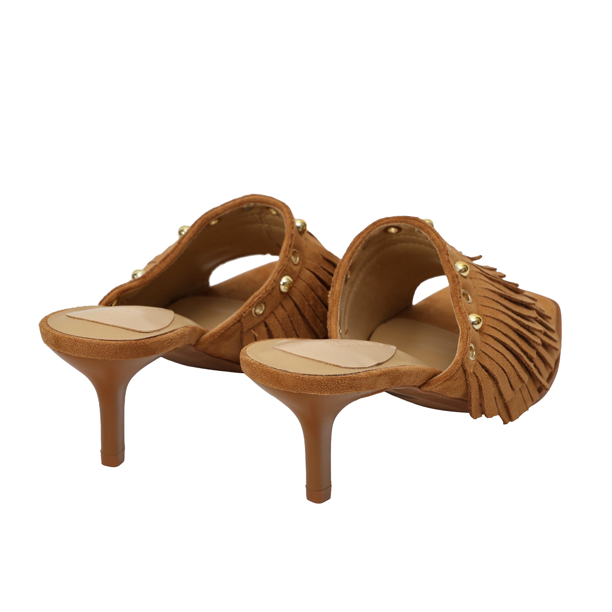 Sandali frange  - tacco 7,0 cm -Art.CL527