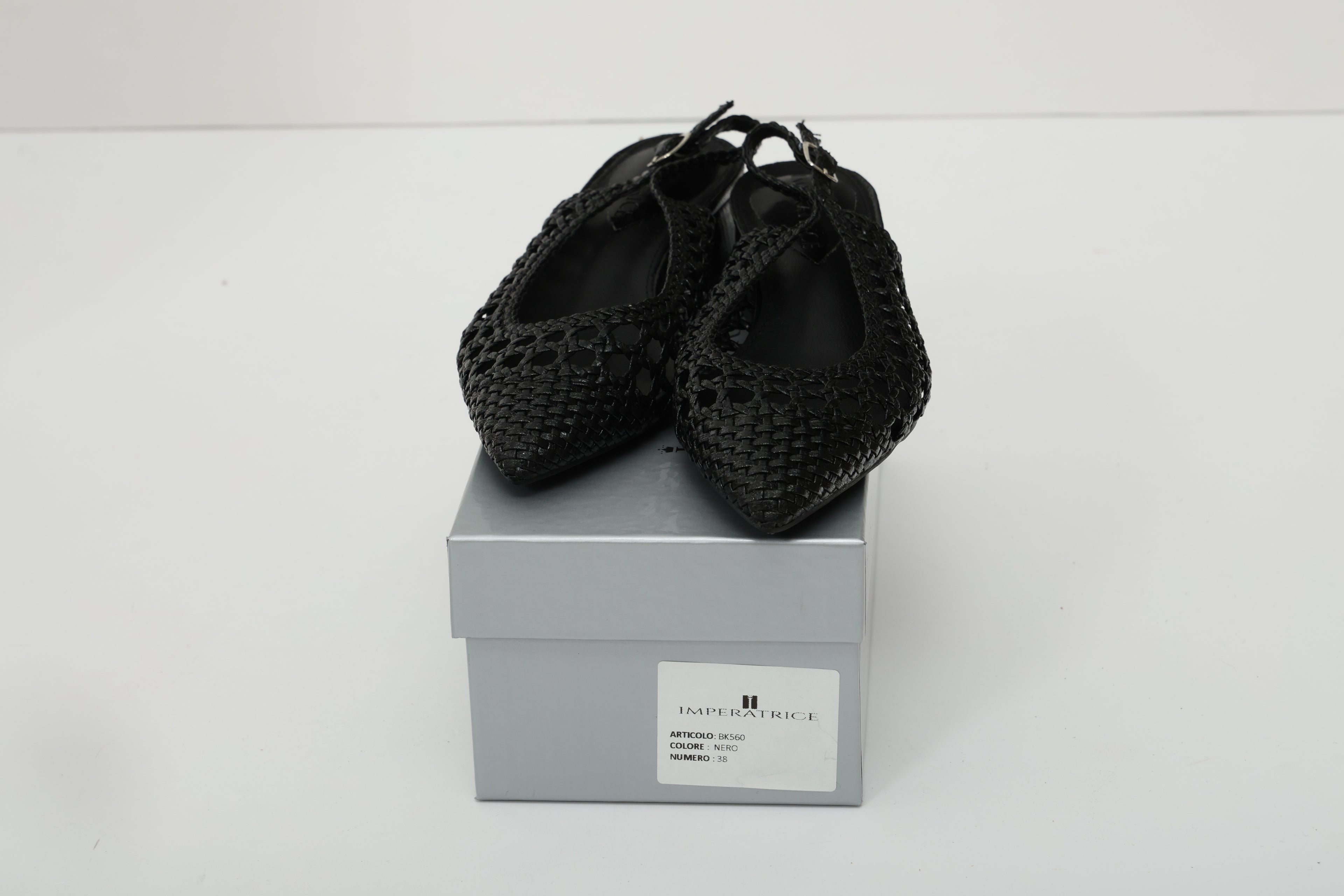 Sandali intreccio - tacco 4,5 cm -Art.BK560