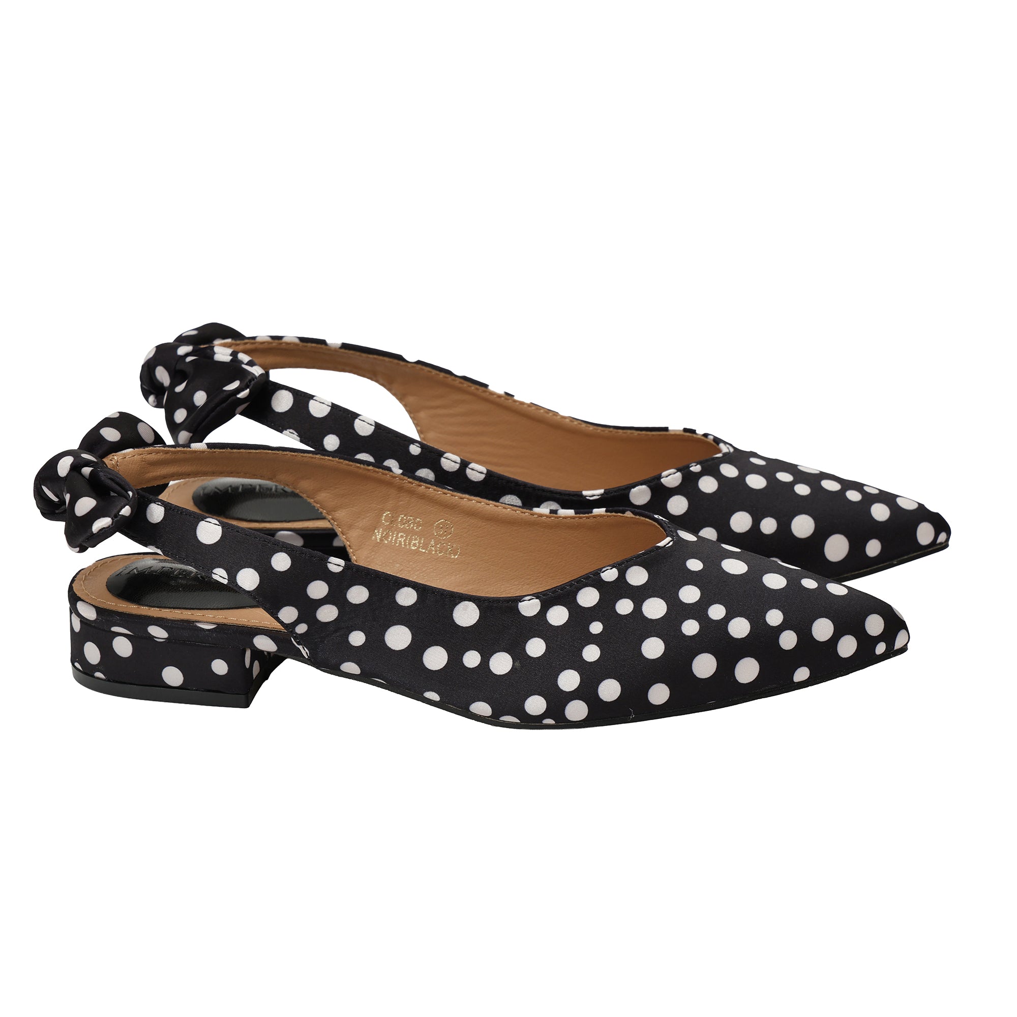 Ballerine pois - tacco 3,0 cm -Art.CL080