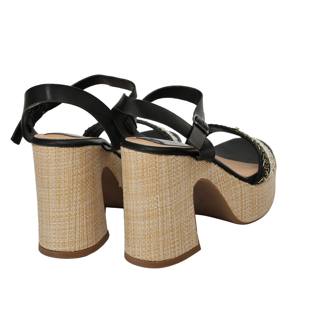Sandali cinturino - tacco 11,0 cm - plateaux 4,0 cm -Art.BK574