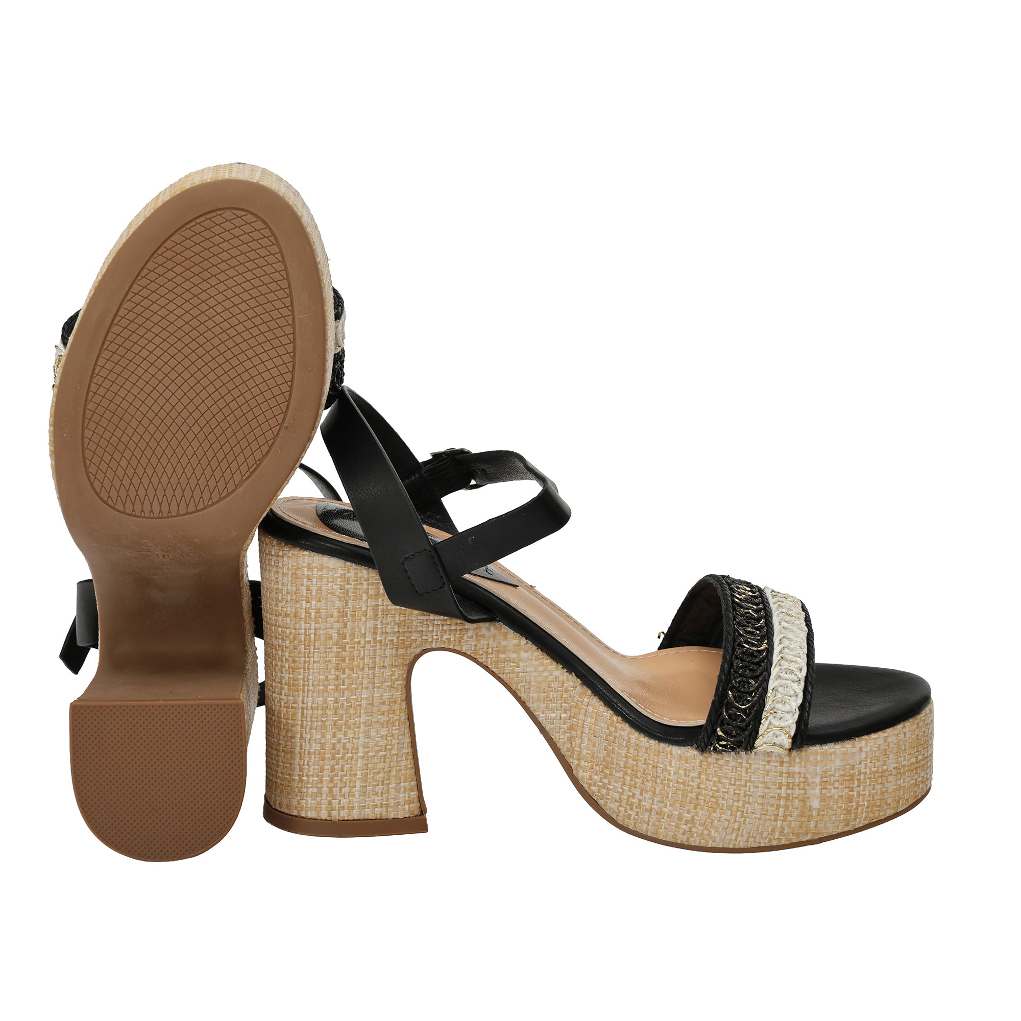 Sandali cinturino - tacco 11,0 cm - plateaux 4,0 cm -Art.BK574
