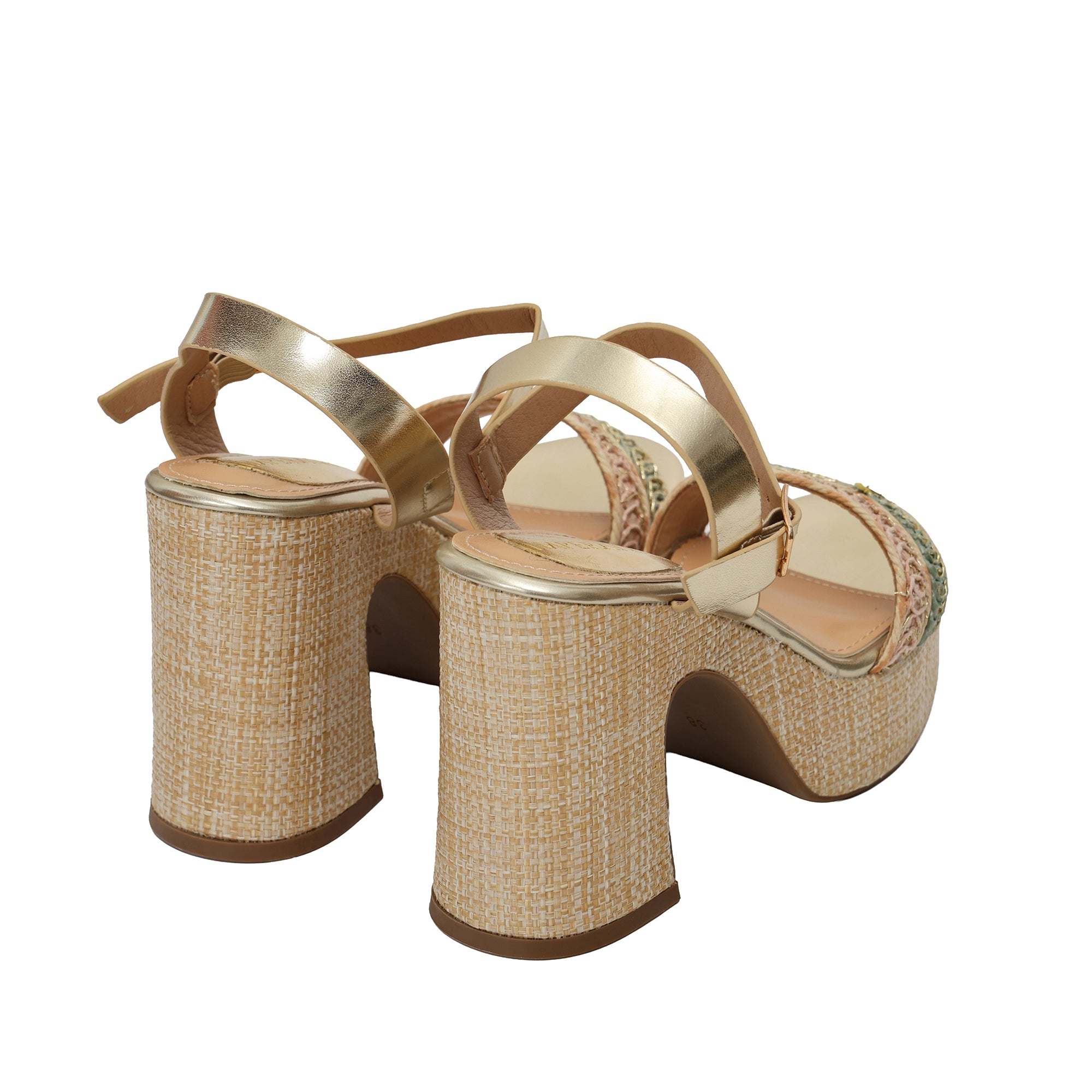 Sandali cinturino - tacco 11,0 cm - plateaux 4,0 cm -Art.BK574