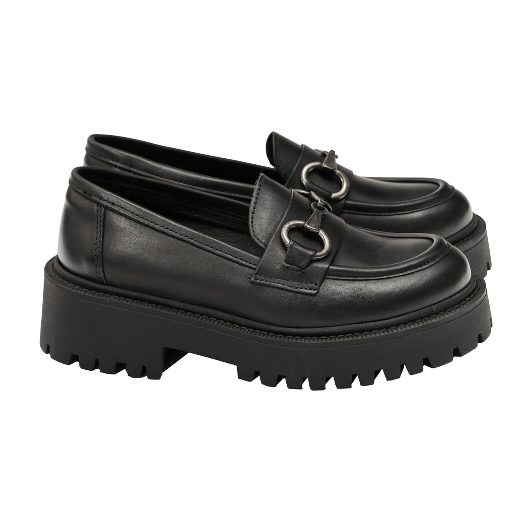 Mocassino in vera pelle con cinturino- Art.3014PELLE
