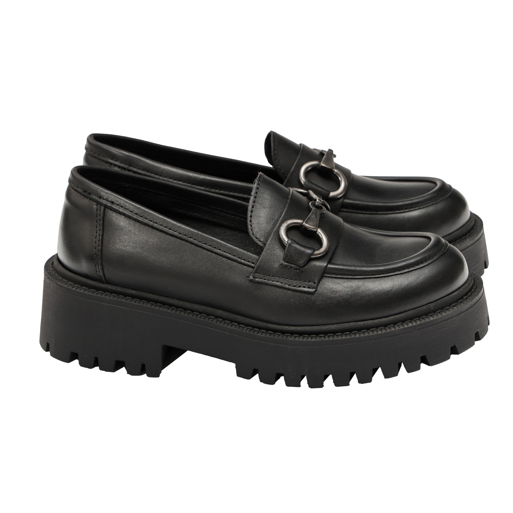 Mocassino in vera pelle con cinturino- Art.3014PELLE