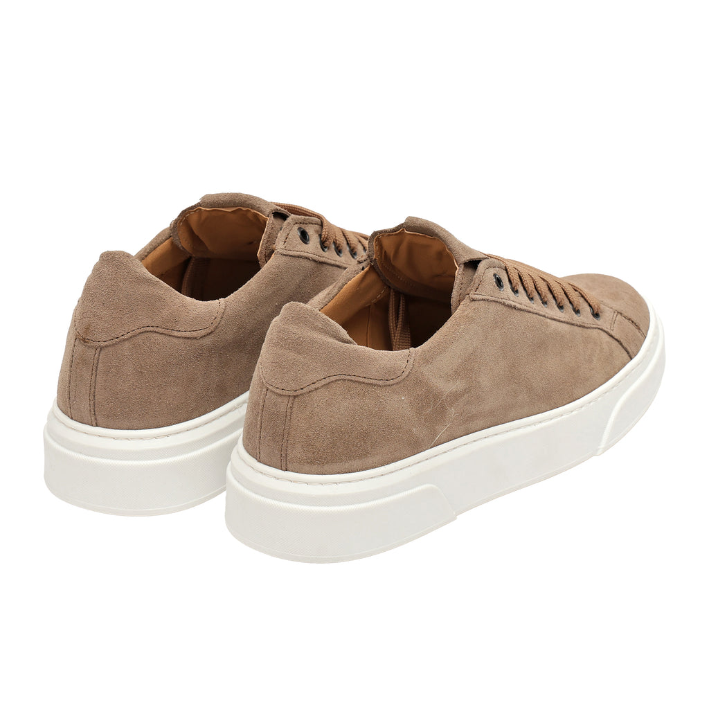 Sneakers stringate in vera pelle scamosciata-Art.6CAMOSCIO