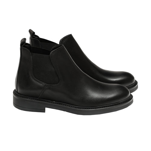 Beatles in pelle con fascia elastica-Art.757PELLE