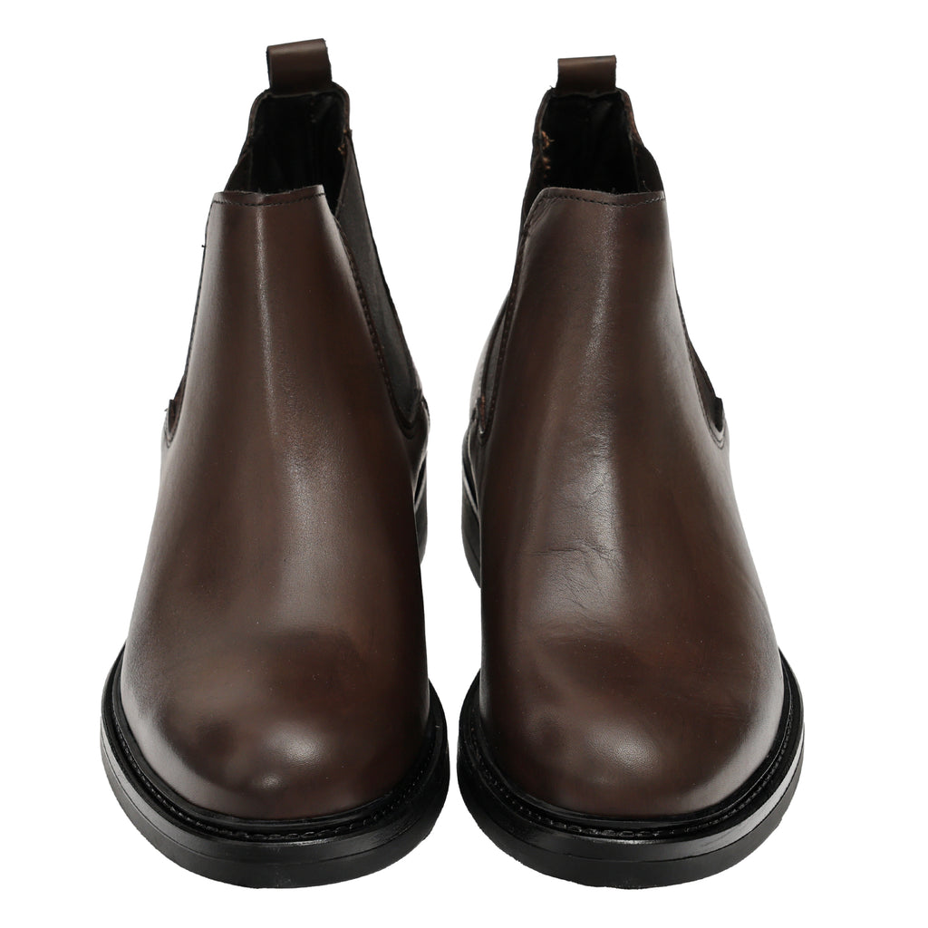 Beatles in pelle con fascia elastica-Art.757PELLE