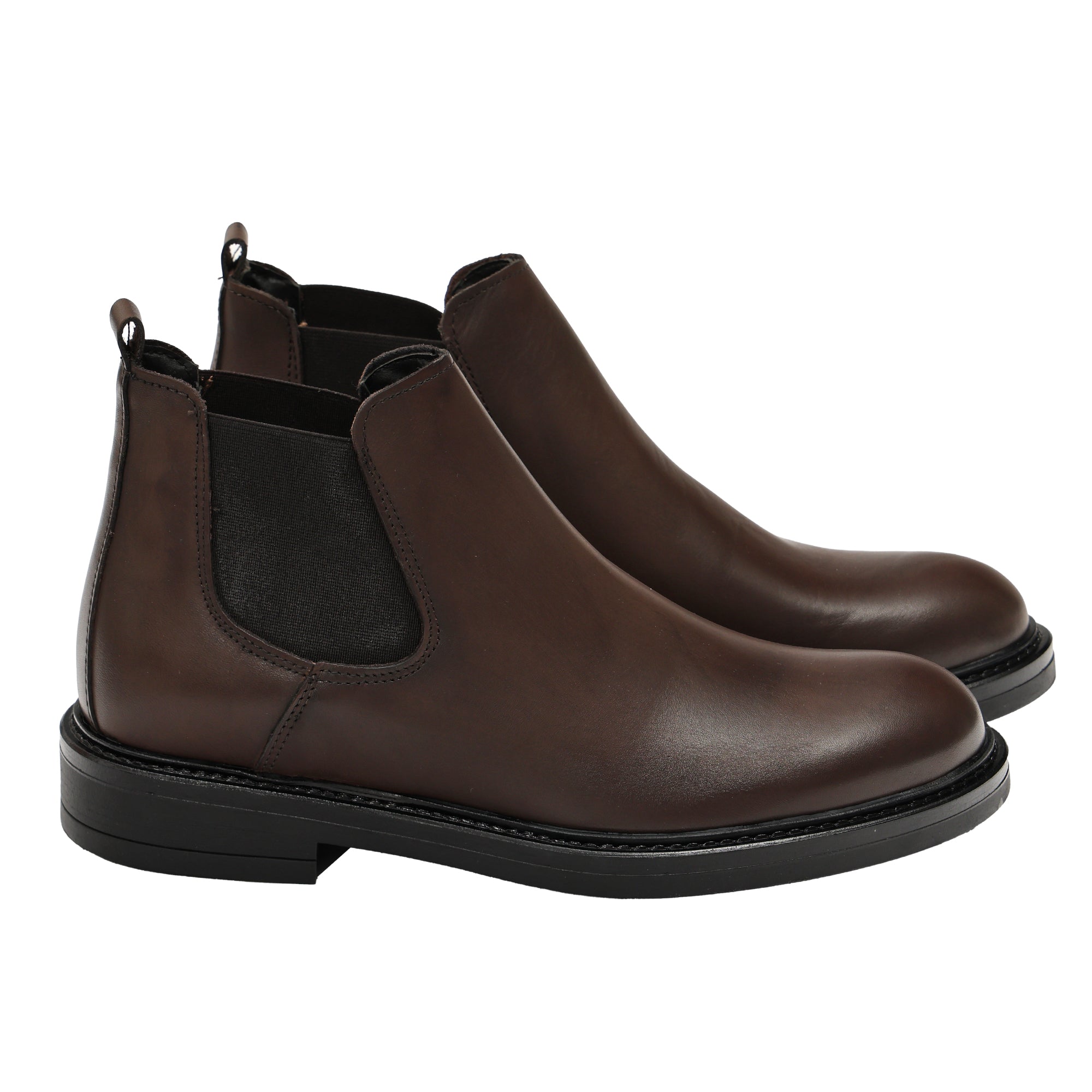 Beatles in pelle con fascia elastica-Art.757PELLE
