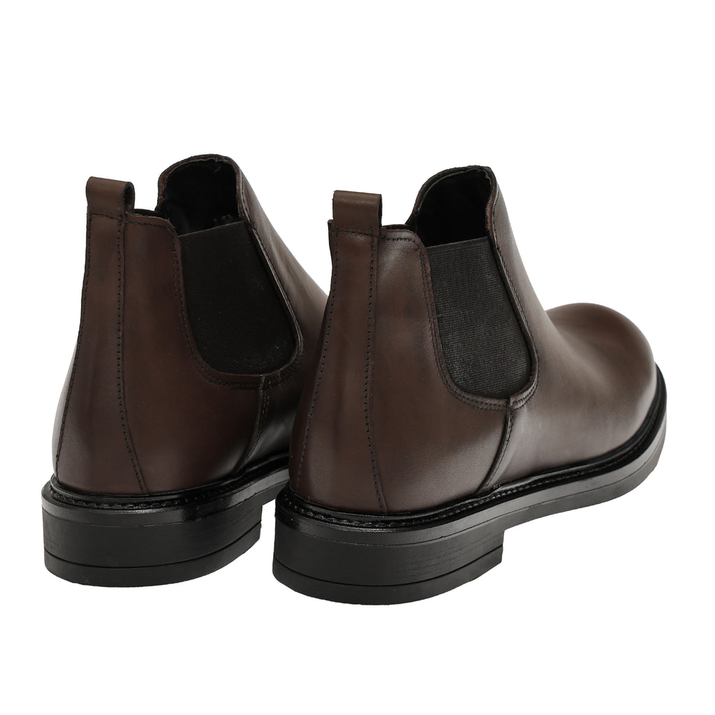 Beatles in pelle con fascia elastica-Art.757PELLE