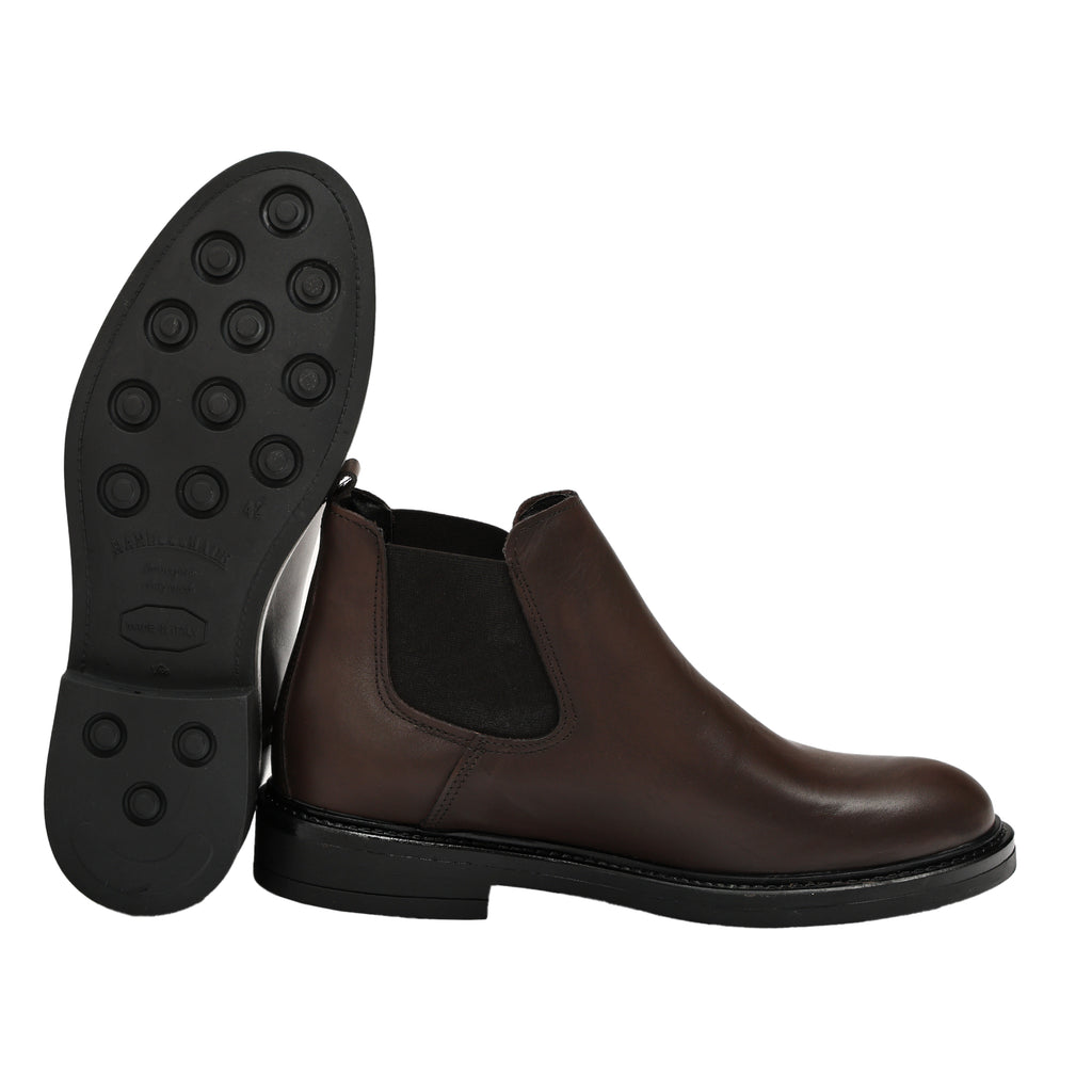 Beatles in pelle con fascia elastica-Art.757PELLE