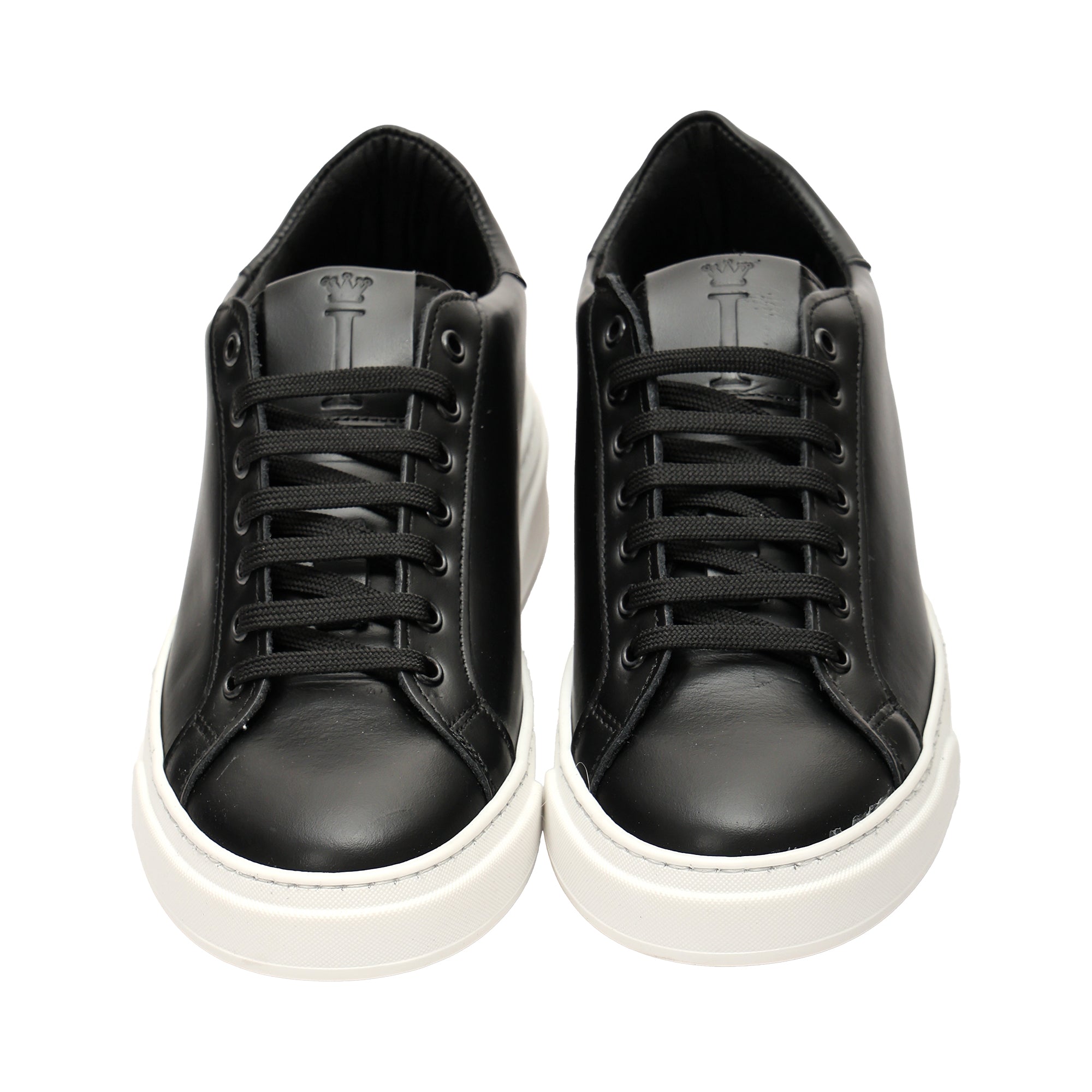 Sneakers stringate in vera pelle -Art.6PELLE