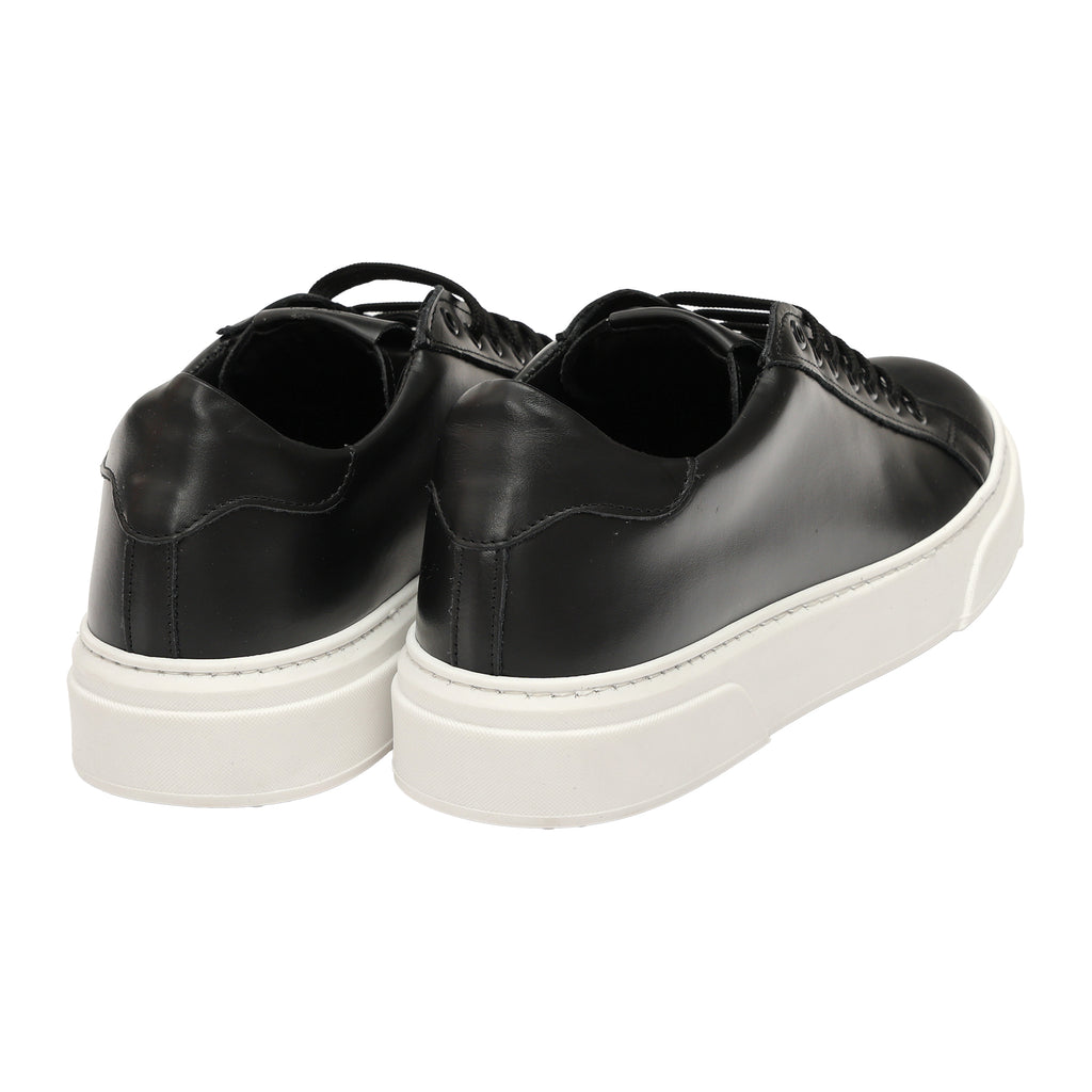 Sneakers stringate in vera pelle -Art.6PELLE