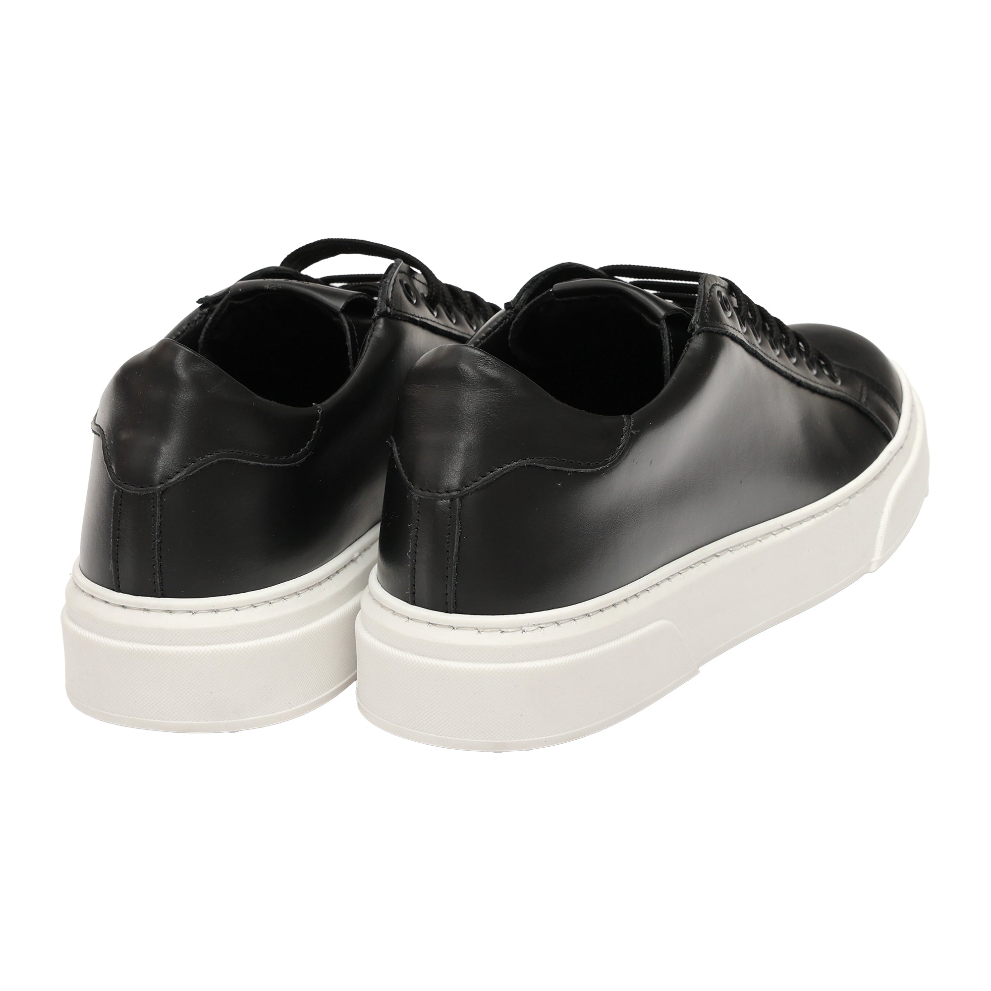 Sneakers stringate in vera pelle -Art.6PELLE