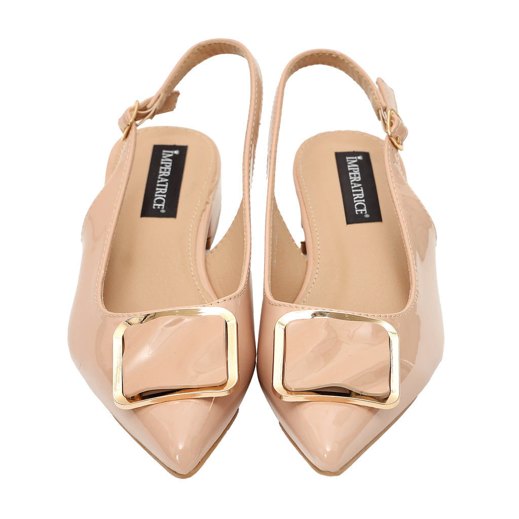 Ballerine in simil pelle verniciata con applicazione- Art.DF202