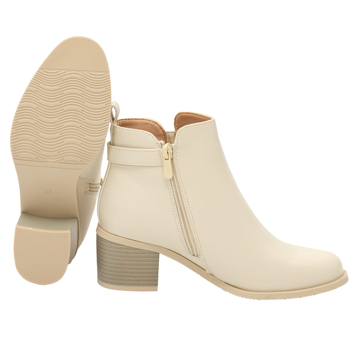 Stivaletti in simil pelle con tacco comodo- Art.CHC275